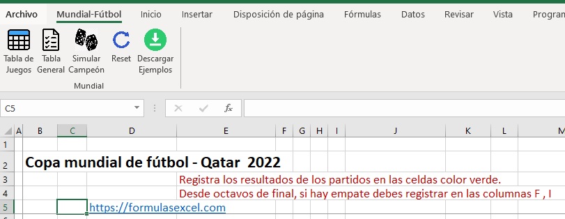 menú app mundial de futbol qatar 2022